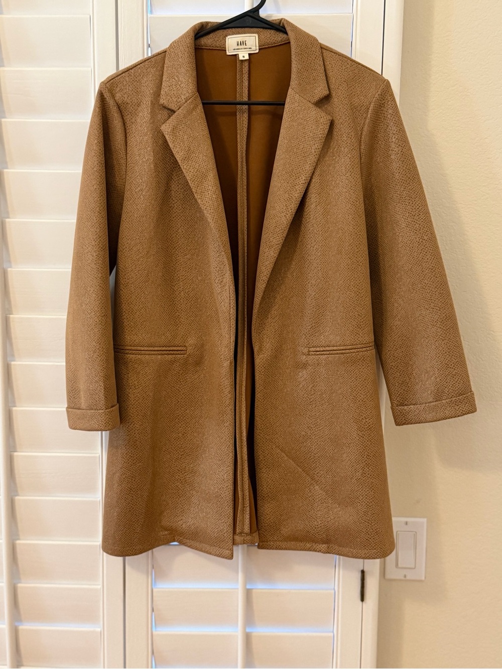 Women’s Camel Stretch Blazer